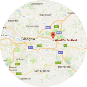 Wheel Pro Scotland Alloy Wheel Repair Glasgow Wrokshop Location Map
